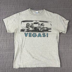 4/$15 Vegas T Shirt Adult Medium Gray The Hangover Graphic Short Sleeve